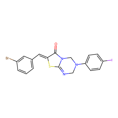 C18H13BrIN3OS structure