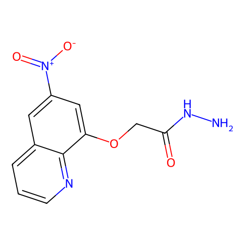2-[(6-Nitroquinolin-8-yl)oxy]acetohydrazide structure