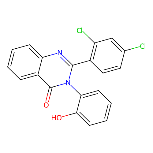 2-(2,4-dichlorophenyl)-3-(2-hydroxyphenyl)quinazolin-4(3H)-one structure