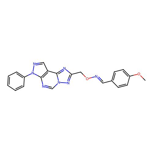 C21H17N7O2 structure