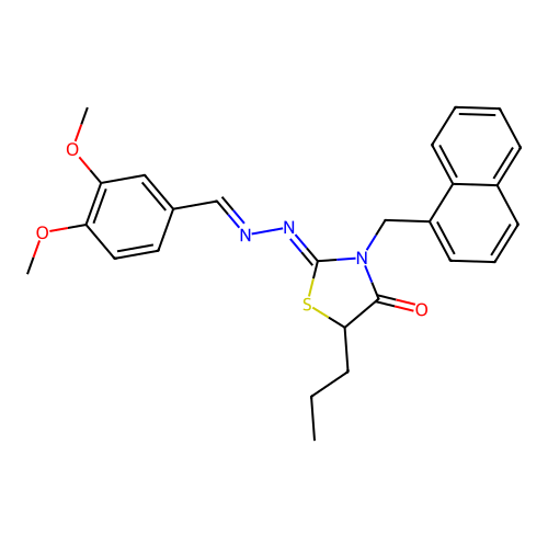 C26H27N3O3S structure