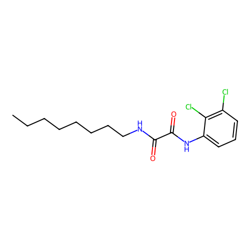 N-(2,3-dichlorophenyl)-N'-octylethanediamide structure