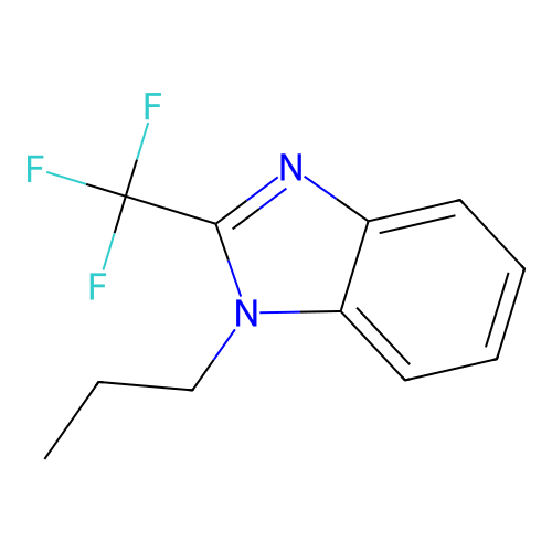 1-Propyl-2-(trifluoromethyl)benzimidazole structure