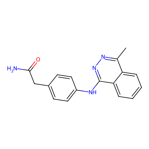 2-[4-[(4-Methylphthalazin-1-yl)amino]phenyl]acetamide structure
