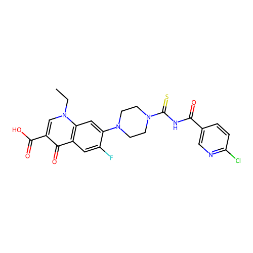 C23H21ClFN5O4S structure