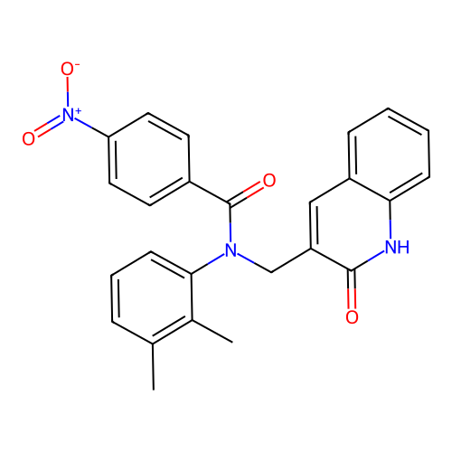 N-(2,3-dimethylphenyl)-N-((2-hydroxyquinolin-3-yl)methyl)-4-nitrobenzamide structure