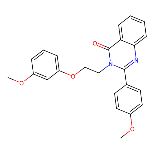 3-[2-(3-methoxyphenoxy)ethyl]-2-(4-methoxyphenyl)quinazolin-4(3H)-one structure