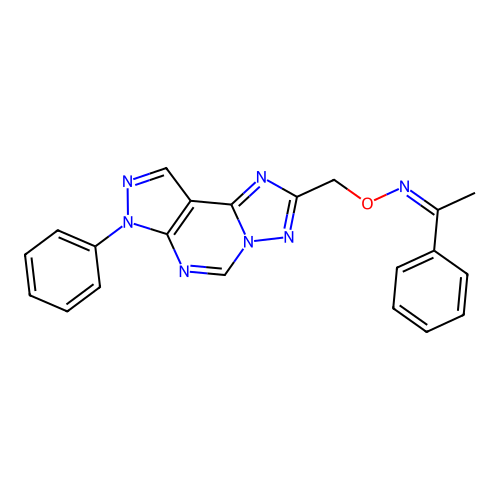 C21H17N7O structure