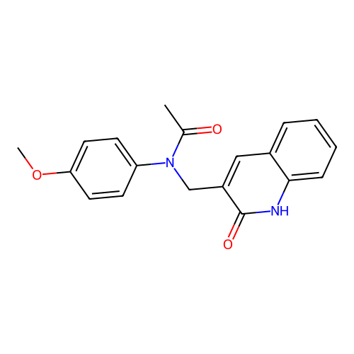 N-(4-methoxyphenyl)-N-[(2-oxo-1H-quinolin-3-yl)methyl]acetamide structure