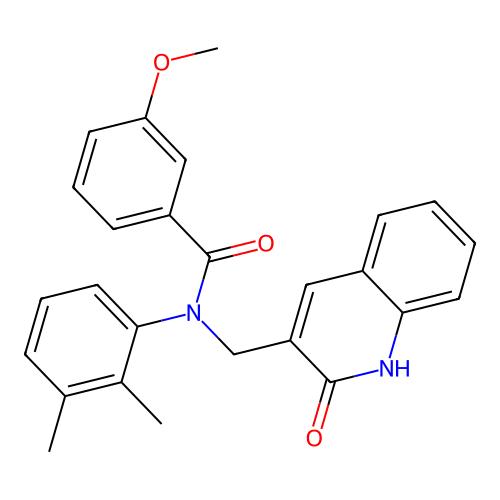 N-(2,3-dimethylphenyl)-N-((2-hydroxyquinolin-3-yl)methyl)-3-methoxybenzamide structure