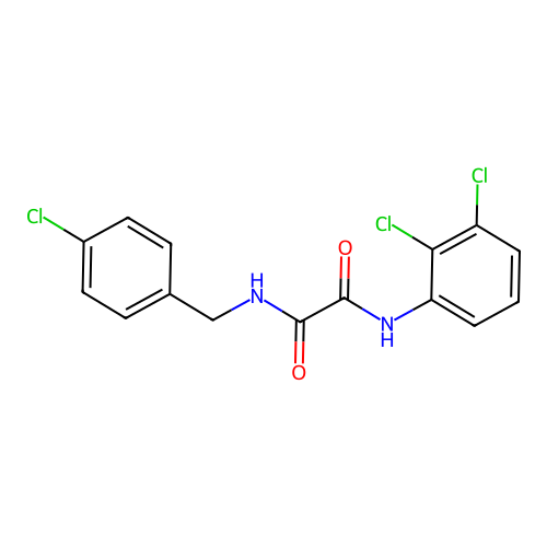 N-(4-chlorobenzyl)-N'-(2,3-dichlorophenyl)ethanediamide structure