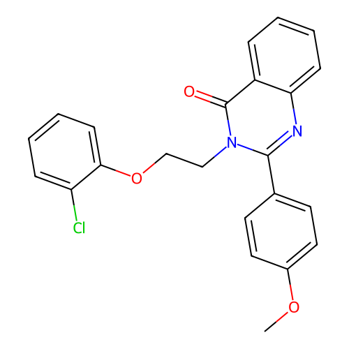 3-(2-(2-chlorophenoxy)ethyl)-2-(4-methoxyphenyl)quinazolin-4(3H)-one structure