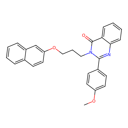 2-(4-methoxyphenyl)-3-(3-(naphthalen-2-yloxy)propyl)quinazolin-4(3H)-one structure