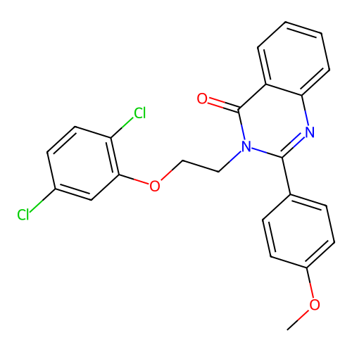 3-(2-(2,5-dichlorophenoxy)ethyl)-2-(4-methoxyphenyl)quinazolin-4(3H)-one structure