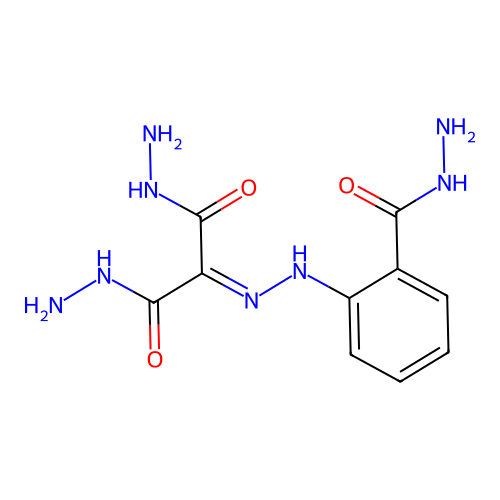 2-{2-[2-(Hydrazinylcarbonyl)phenyl]hydrazinylidene}propanedihydrazide structure