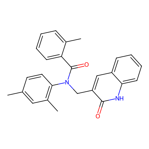 N-(2,4-dimethylphenyl)-N-((2-hydroxyquinolin-3-yl)methyl)-2-methylbenzamide structure
