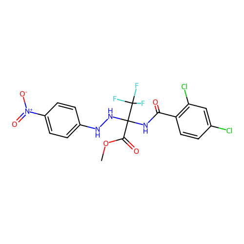 C17H13Cl2F3N4O5 structure