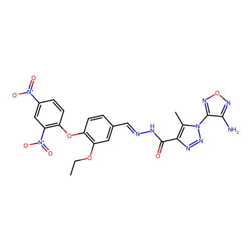C21H18N10O8 structure