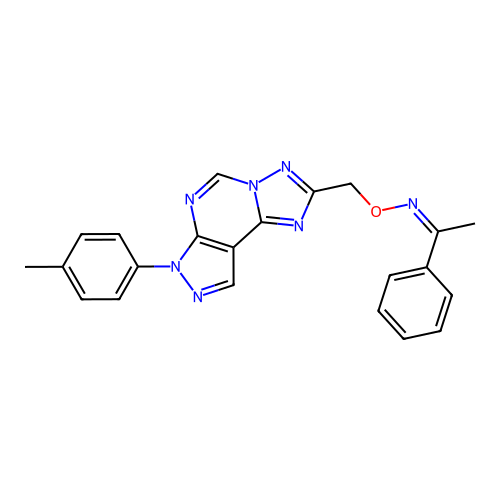 C22H19N7O structure