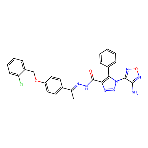 C26H21ClN8O3 structure