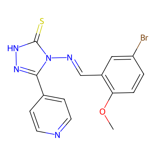 C15H12BrN5OS structure