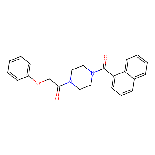 1-[4-(Naphthalen-1-ylcarbonyl)piperazin-1-yl]-2-phenoxyethanone structure