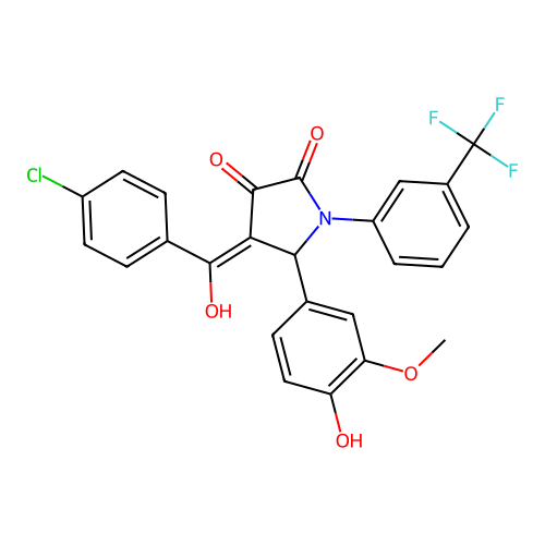 C25H17ClF3NO5 structure