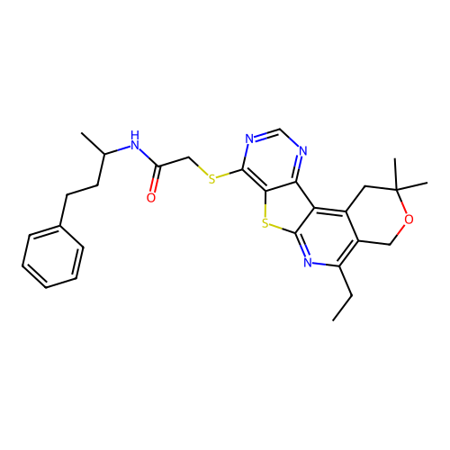 C28H32N4O2S2 structure