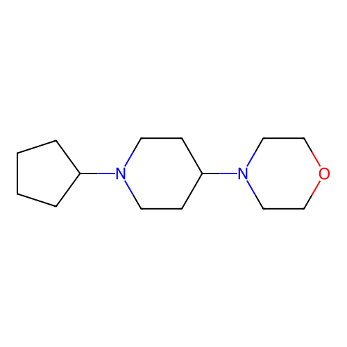4-(1-Cyclopentylpiperidin-4-yl)morpholine structure