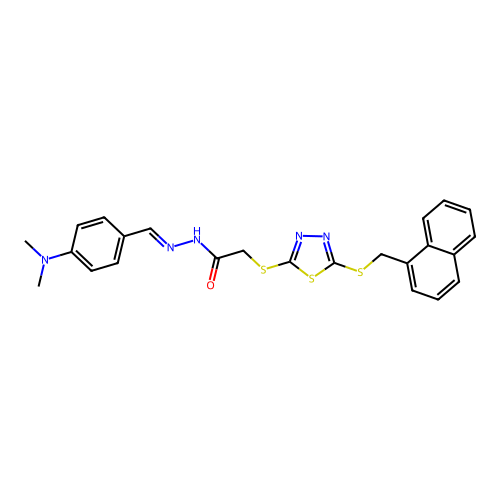 C24H23N5OS3 structure