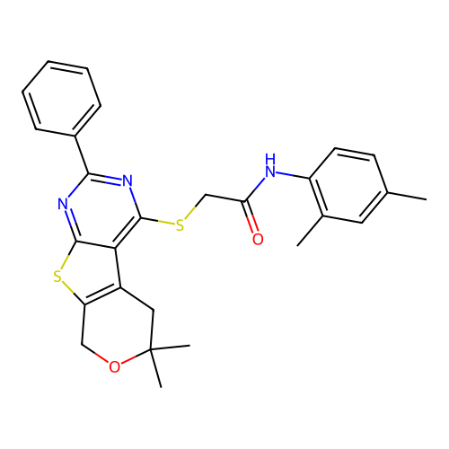 C27H27N3O2S2 structure