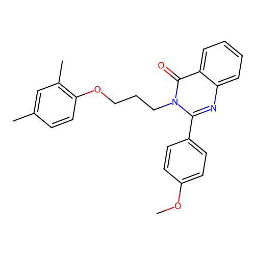 3-(3-(2,4-dimethylphenoxy)propyl)-2-(4-methoxyphenyl)quinazolin-4(3H)-one structure