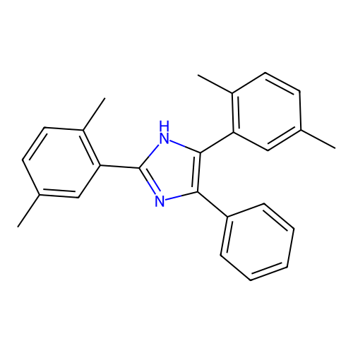 2,5-bis(2,5-dimethylphenyl)-4-phenyl-1H-imidazole structure