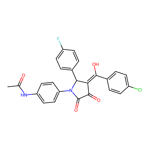 C25H18ClFN2O4 structure