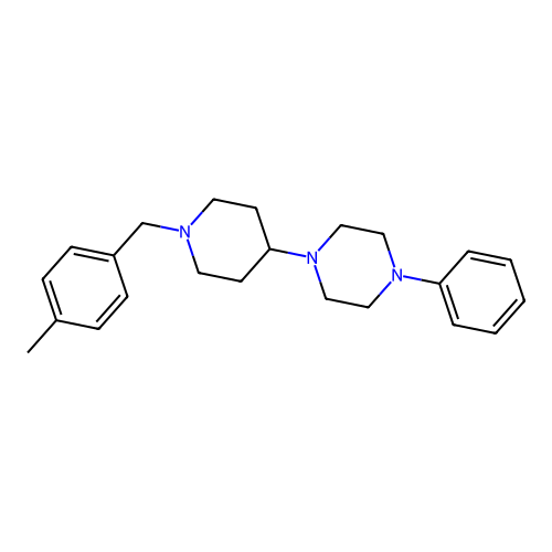 1-[1-(4-Methylbenzyl)piperidin-4-yl]-4-phenylpiperazine structure
