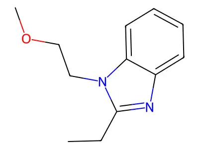 2-Ethyl-1-(2-methoxyethyl)benzimidazole structure