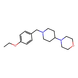 4-[1-(4-Ethoxybenzyl)-4-piperidinyl]morpholine structure