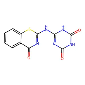2-(4,6-Dihydroxy-[1,3,5]triazin-2-ylamino)-benzo[e][1,3]thiazin-4-one structure