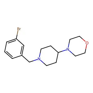 4-[1-(3-Bromobenzyl)piperidin-4-yl]morpholine structure