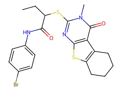 C21H22BrN3O2S2 structure