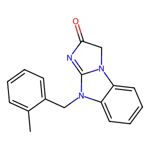 9-(2-methylbenzyl)-3H-imidazo[1,2-a]benzimidazol-2(9H)-one structure