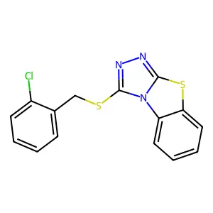 2-Chlorobenzyl [1,2,4]triazolo[3,4-b][1,3]benzothiazol-3-yl sulfide structure