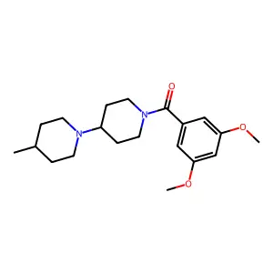 (3,5-Dimethoxyphenyl)-[4-(4-methylpiperidin-1-yl)piperidin-1-yl]methanone structure