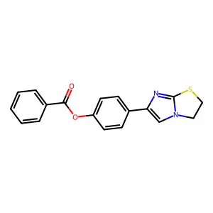 4-(2,3-Dihydroimidazo[2,1-b][1,3]thiazol-6-yl)phenyl benzoate structure