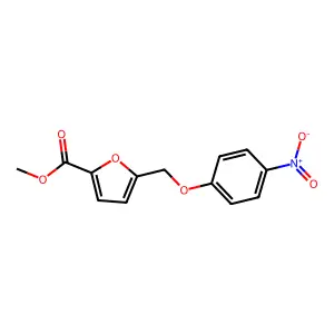 Methyl 5-((4-nitrophenoxy)methyl)furan-2-carboxylate structure