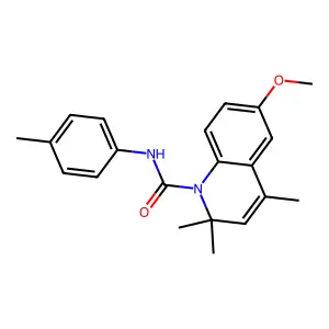 6-methoxy-2,2,4-trimethyl-N-(4-methylphenyl)quinoline-1(2H)-carboxamide structure
