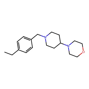 4-[1-(4-Ethylbenzyl)piperidin-4-yl]morpholine structure