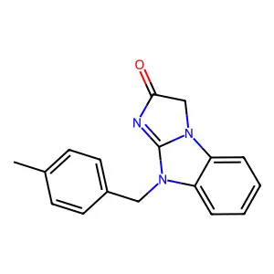 9-(4-methylbenzyl)-3H-imidazo[1,2-a]benzimidazol-2(9H)-one structure