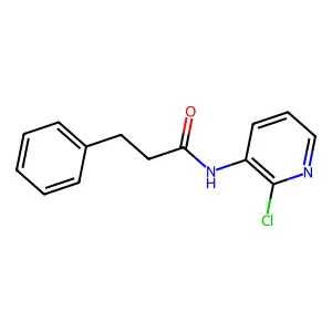 N-(2-chloropyridin-3-yl)-3-phenylpropanamide structure