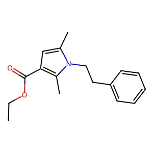 ethyl 2,5-dimethyl-1-phenethyl-1H-pyrrole-3-carboxylate structure